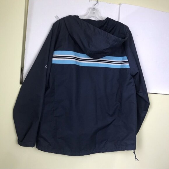 Reebok 1/2 Zipper Nylon Windbreaker Jacket Hood Mesh Pockets Drawcord Unisex XL - Picture 4 of 15